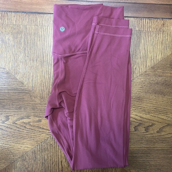 lululemon athletica Align  Leggings 28” - Red Merlot - 10 - Picture 3 of 7